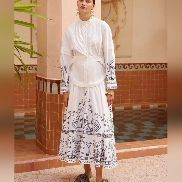 ALEMAIS leela shirtdress